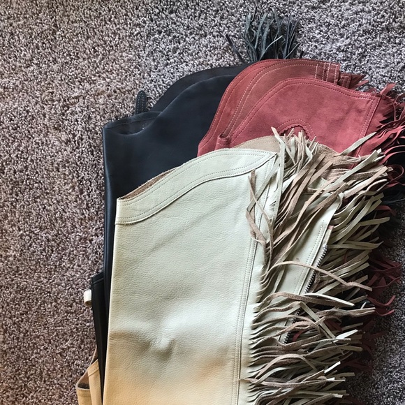 Salmon Suede Chaps - Juniors - Picture 6 of 6